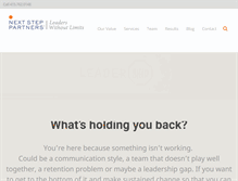 Tablet Screenshot of nextsteppartners.com